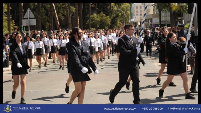 School's Proud Presence at the 25th March Nicosia Parade